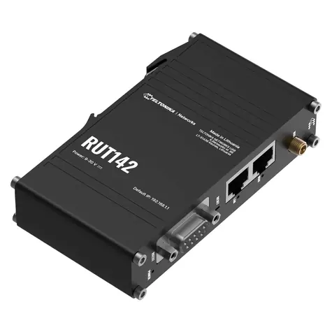 Teltonika RUT142 / Industriální Router / 580 MHz / 1x LAN / 1x WAN