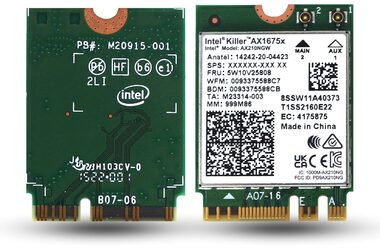 Intel Killer Wi-Fi 6E AX1675 / WLAN + Bluetooth 5.3 / M.2/A-E-Key