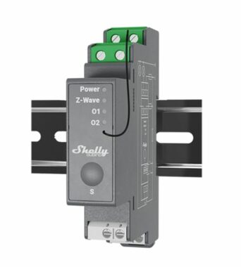 Shelly Qubino Wave Pro 2 - spínací modul 2x 16A (Z-Wave)