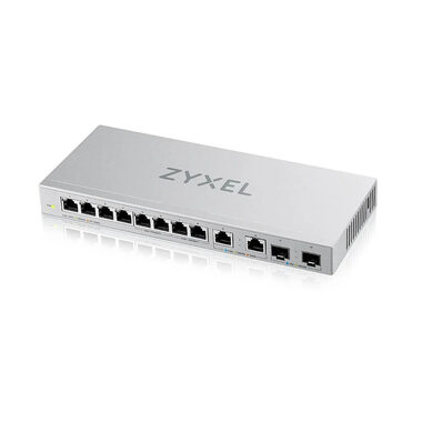 ZyXEL XGS1010-12 / Desktop Switch / 8x RJ45 1G / 2x RJ45 2.5G / 2x SFP+