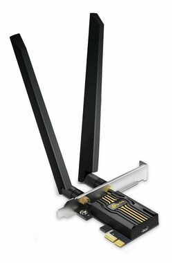 TP-Link Archer TBE400E černá / Wi-Fi 7 Bluetooth 5.4 PCIe Adaptér / Tri-Band / 2.4GHz 688 Mbps / 5GHz 2882 Mbps / 6GHz 2