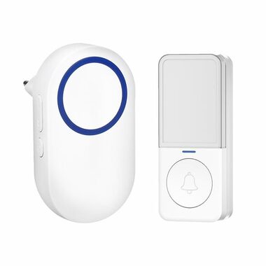 Solight 1L78 bezdrátový zvonek bílá / do zásuvky / 200m dosah / learning code 