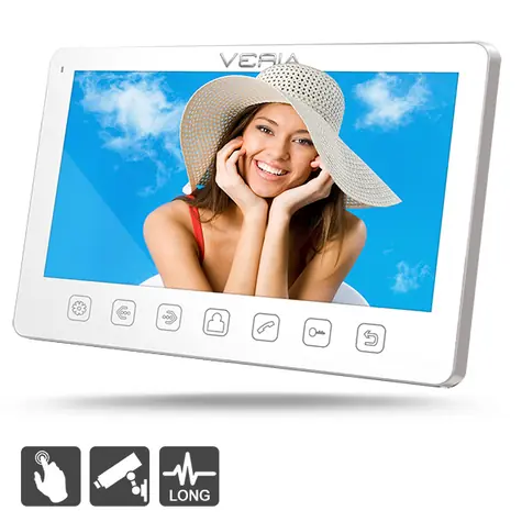 VERIA 7070B LCD monitor videotelefonu bílá