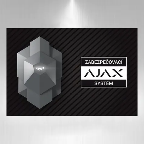 AJAX_smbz3001 - Výstražná samolepka 