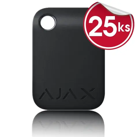 AJAX Tag black 25ks (23529-25) / šifrovaný bezkontaktní tag 