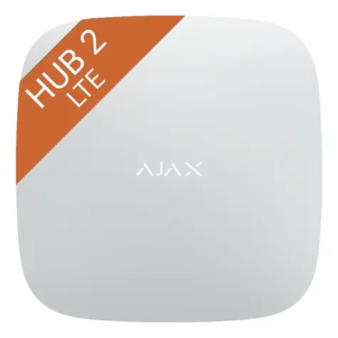 AJAX Hub 2 4G (8EU/ECG) ASP white (38241) /  Centrální ovládací panel / Ethernet + 2x GSM SIM / LTE