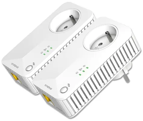 STRONG Powerline 600 DUO FR / Sada Powerline adaptérů / 600Mbps / 1x LAN / 2ks