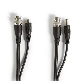Nedis CCTV bezpečnostní kabel černá / BNC / DC / 10.0 m / Kulatý / PVC / Dárkový Box