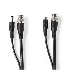 Nedis CCTV bezpečnostní kabel černá / BNC / DC / 20.0 m / Kulatý / PVC / Dárkový Box