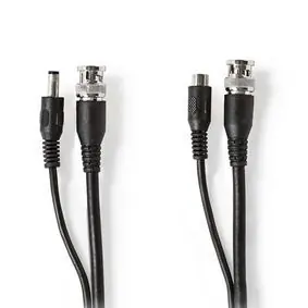 Nedis CCTV bezpečnostní kabel černá / BNC / DC / 20.0 m / Kulatý / PVC / Dárkový Box