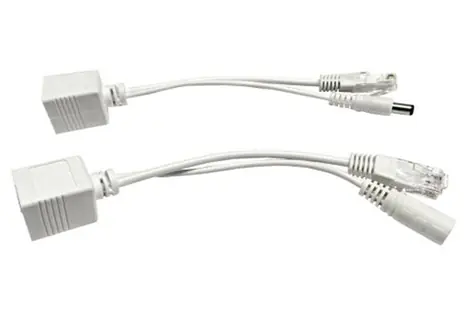 WELL PoE pasivní černá / sada kabelů / Injector a splitter