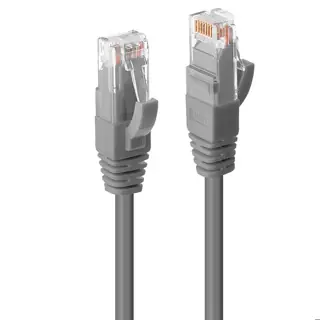 Lindy 45403 šedá / Patch kabel / CAT6 / U/UTP / 2m