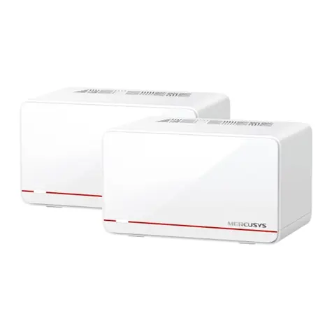 TP-Link Mercusys Halo H37BE (2-pack) / Wi-Fi router BE6500 / Dual-band / 2.4 GHz 688Mbps / 5 GHz 5760Mbps / 3x GLAN