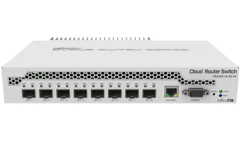 MikroTik CRS309-1G-8S+IN / 1xGig LAN / 4xSFP+ / pasivní chlazení / SwOS / ROS