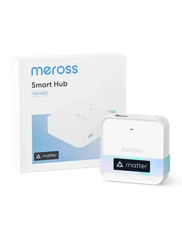 Meross Matter Smart Wi-Fi Hub bílá / Smart home centrála / Wi-Fi / MSH450MA / EU verze