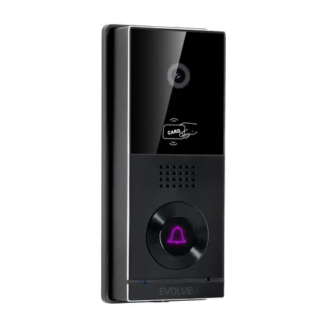 EVOLVEO DoorPhone AHD10 černo-stříbrná / Sada domácího WiFi videotelefonu s ovládáním dveří a RFID / 10" monitor / 32GB