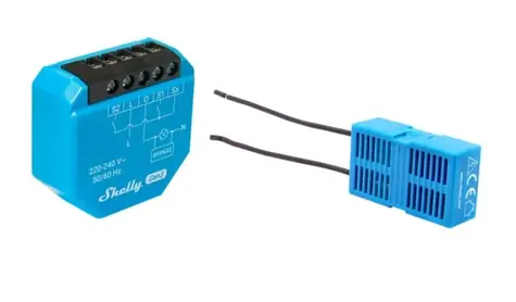 Shelly 1L Gen3 chytré Wi-Fi relé (1 kanál) / Wi-Fi / Bluetooth / bez potřeby neutrálního vodiče