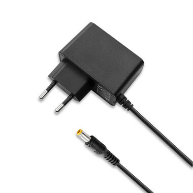 Rozbaleno - Qoltec 51021 Napájecí zdroj + síťový kabel 5W 1.4m černá / 5V / 1A / 5.5x2.5 / rozbaleno