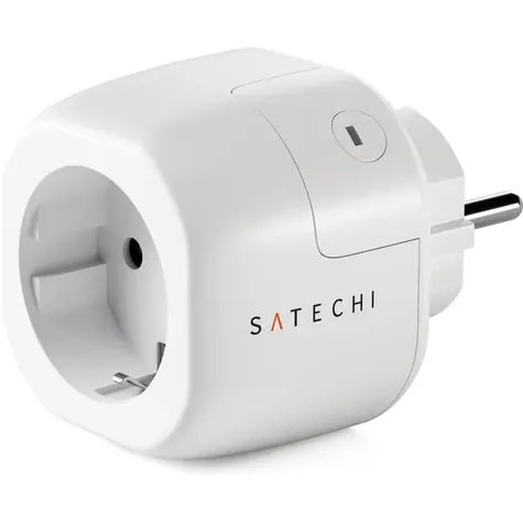 Satechi Homekit EU bílá / chytrá zásuvka / Wi-Fi / dálkové ovládání / Apple HomeKit