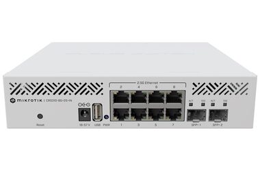 MikroTik CRS310-8G+2S+IN Cloud Router Switch / 8x 2.5GbE & 2x SFP+ / RouterOS / 1U