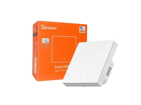 SONOFF ZBM5 SwitchMan Zigbee inteligentní nástěnný vypínač / 1-tlačítko / 86 mm / bílá