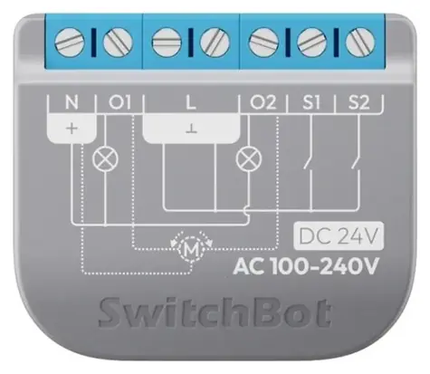 SwitchBot Relay Switch 2PM / chytré relé s měřením spotřeby / 2 kanály / Bluetooth / Wi-Fi