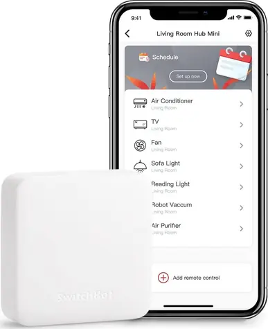 Rozabelno - SwitchBot Hub Mini bílá / Řídící jednotka / Bluetooth / WiFi / Infrared / rozbaleno