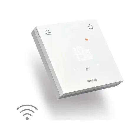 Netatmo Wired Original bezdrátový termostat bílá / Wi-Fi / aplikace / 3x AA