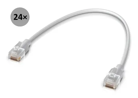 Ubiquiti UniFi Etherlighting Patch kabel 15cm 24-pack / RJ45 / Cat6 / 2.5GbE / 24ks