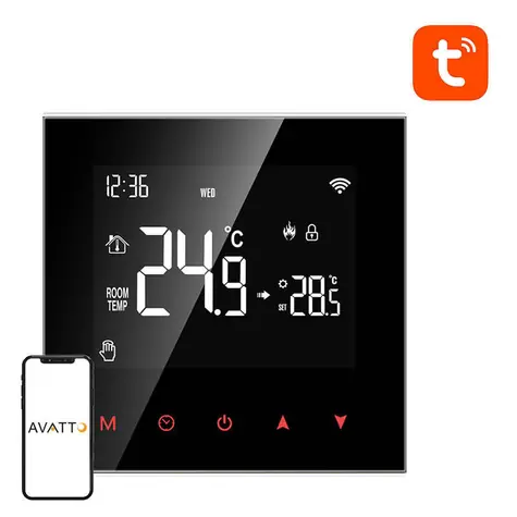 Avatto ZWT100-BH-3A Chytrý termostat pro kotel 3A Zigbee TUYA
