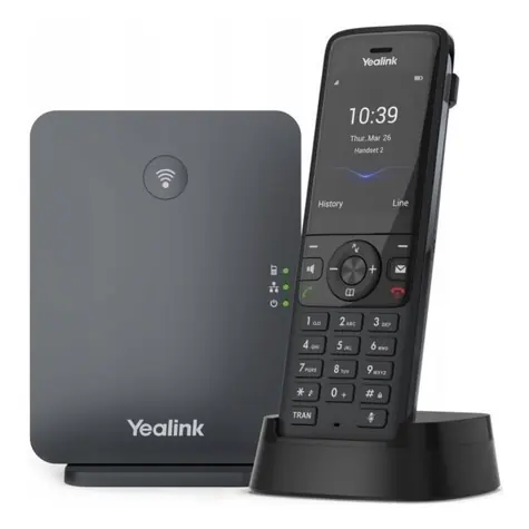Rozbaleno - Yealink W78P SIP DECT (základna + ručka W78H) / VoIP telefon / 10x SIP / až 10 DECT ruček / rozbaleno