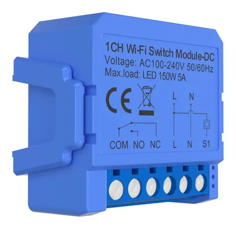 Avatto WSM16-DC-1 1kanálový spínací modul WiFi s beznapěťovým stejnosměrným kontaktem