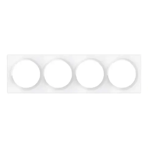 FIBARO Walli Quadruple Cover Plate FG-Wx-PP-0009 / Čtyřrámeček pro vypínače Walli bílá