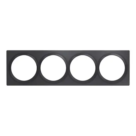FIBARO Walli Quadruple Cover Plate FG-Wx-PP-0009-8 / Čtyřrámeček pro vypínače Walli šedá