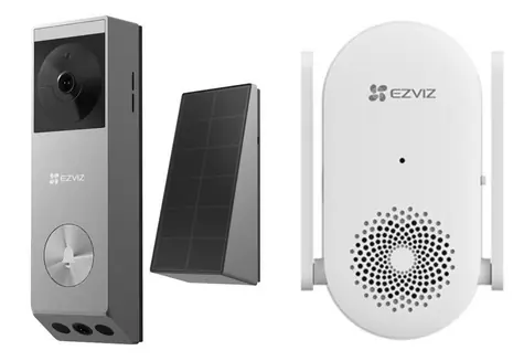 EZVIZ Sada chytrý videozvonek EP3x Pro + přídavný zvonek CS-CH1 / Wi-Fi