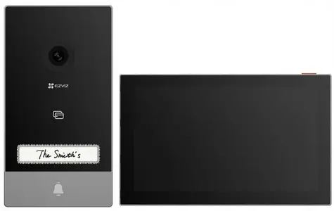 EZVIZ HP7 Chytrý domácí interkom černo-stříbrná / Wi-Fi / FHD / dotykový monitor 7" / bezdrátový zvonek / IP65