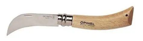 Opinel 8 Zahradnický nůž zavírací 8 cm / špičatá čepel / dřevěná rukojeť