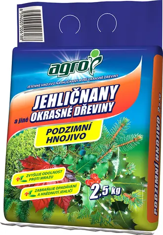 Agro Podzimní hnojivo pro jehličnany 2.5kg