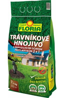 Agro Floria trávníkové hnojivo s odpuzujícím účinkem proti krtkům 7.5 kg