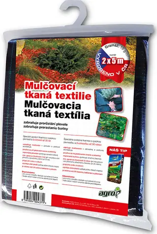 Agro Mulčovací tkaná textilie  2 x 5 m černá