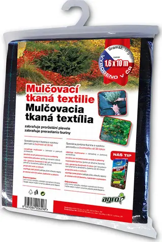 Agro Mulčovací tkaná textilie 1.6 x 10 m černá
