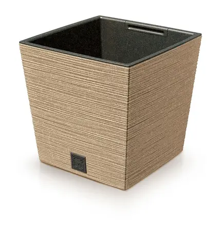 PROSPERPLAST FURU SQUARE LOW ECO WOOD 24 cm naturo / Květináč 