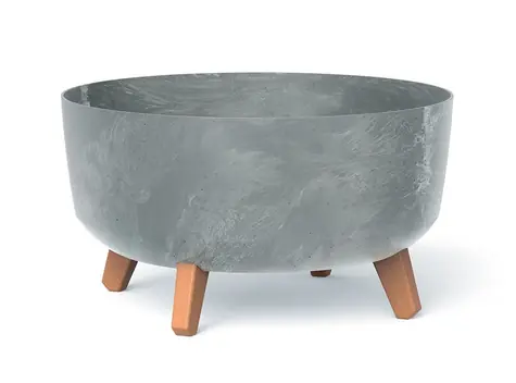 PROSPERPLAST GRACIA LOW 38 cm beton effect / Květináč 
