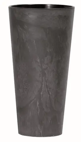PROSPERPLAST TUBUS SLIM BETON EFFECT antracit 30 cm / Květináč 