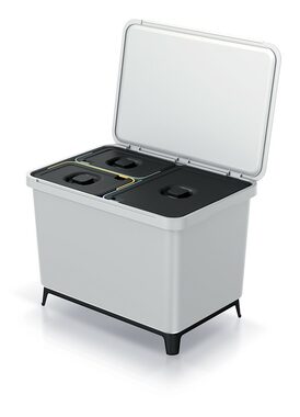 PROSPERPLAST SYSTEMA 1x23l + 2x10l popelavá / Odpadkový koš 