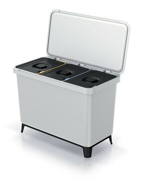 PROSPERPLAST SYSTEMA 3x10l popelavá / Odpadkový koš 