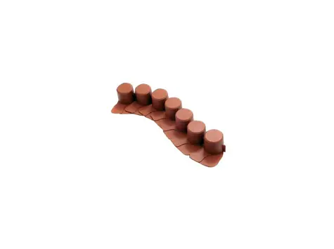 PROSPERPLAST IPAL7 6cm x 4.05m terakota 8 ks / Palisáda 