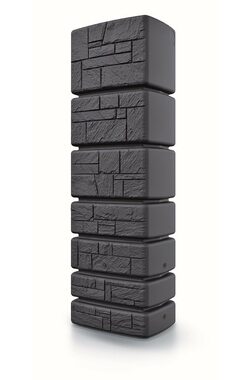PROSPERPLAST TOWER STONE antracit 350l / Sud na dešťovou vodu