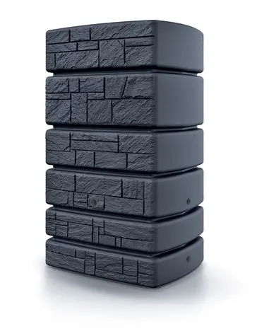 PROSPERPLAST TOWER STONE antracit 500l / Sud na dešťovou vodu