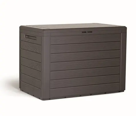 PROSPERPLAST WOODEBOX hnědá 190L/ Zahradní box 